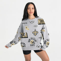 Gameday Couture Women's Always On Repeat Fleece Sweatshirt - New Orleans Saints Sweatshirts