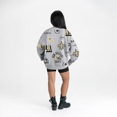 Gameday Couture Women's Always On Repeat Fleece Sweatshirt - New Orleans Saints Sweatshirts