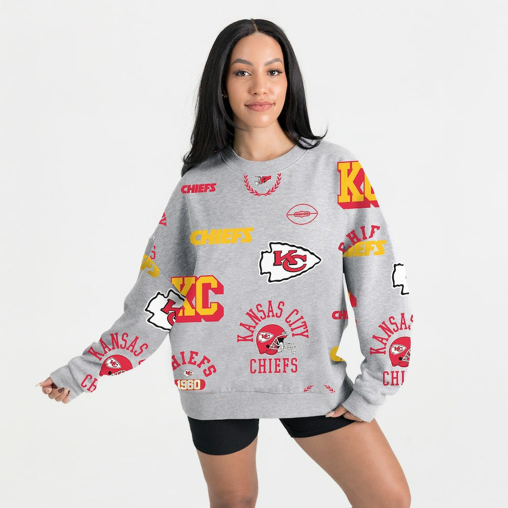 Gameday Couture Women's Always On Repeat Fleece Sweatshirt - Kansas City Chiefs Sweatshirts
