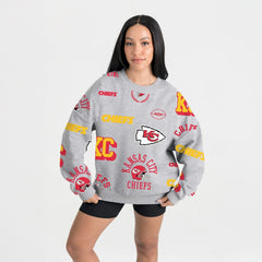 Gameday Couture Women's Always On Repeat Fleece Sweatshirt - Kansas City Chiefs Sweatshirts