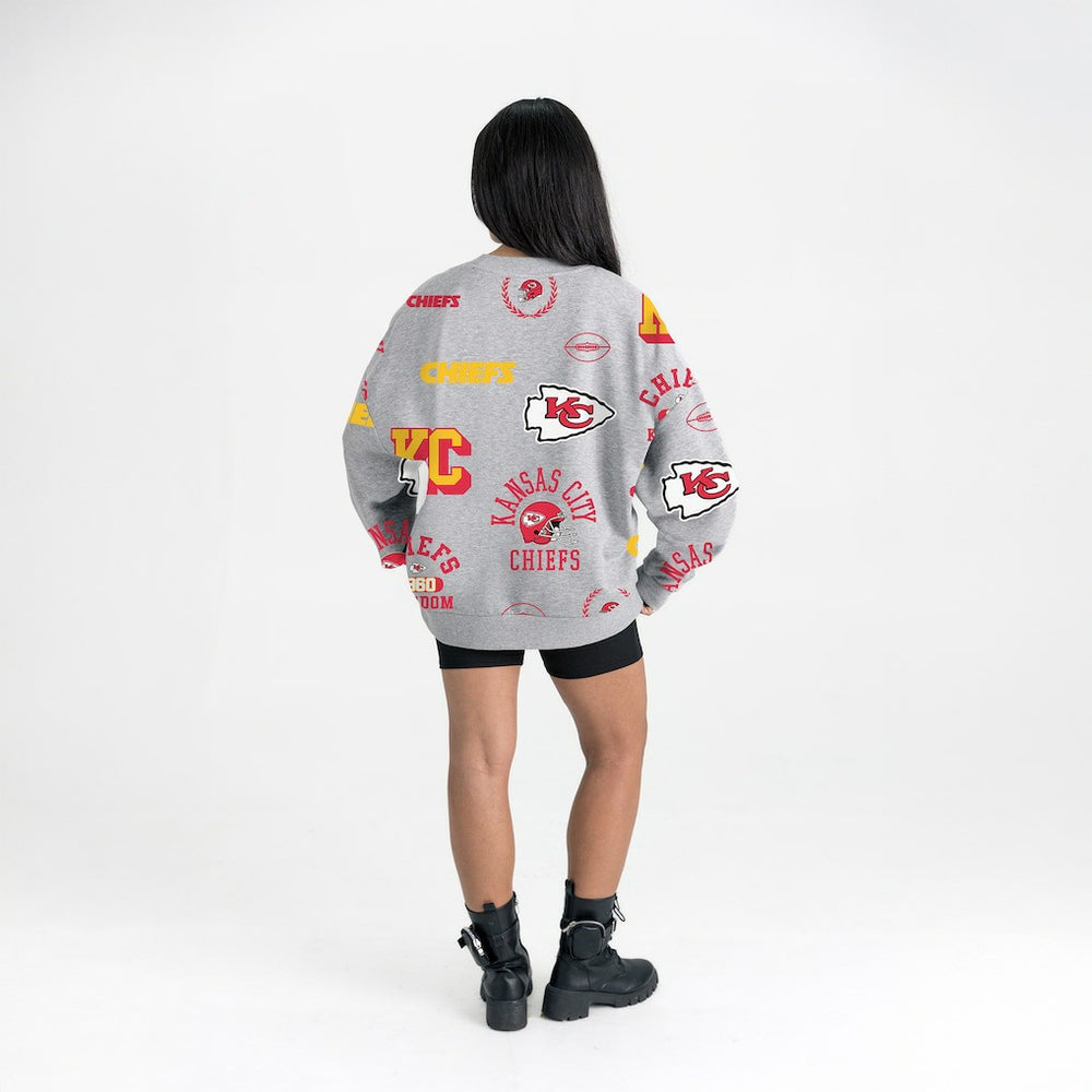 Gameday Couture Women's Always On Repeat Fleece Sweatshirt - Kansas City Chiefs Sweatshirts