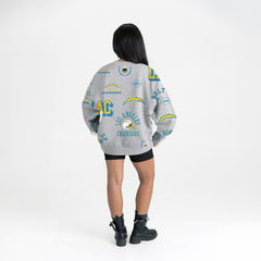 Gameday Couture Women's Always On Repeat Fleece Sweatshirt - Los Angeles Chargers Sweatshirts