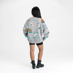 Gameday Couture Women's Always On Repeat Fleece Sweatshirt - Miami Dolphins Sweatshirts
