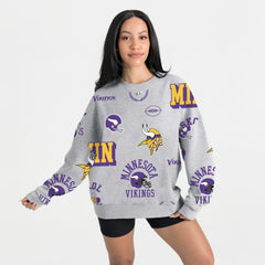 Gameday Couture Women's Always On Repeat Fleece Sweatshirt - Minnesota Vikings Sweatshirts