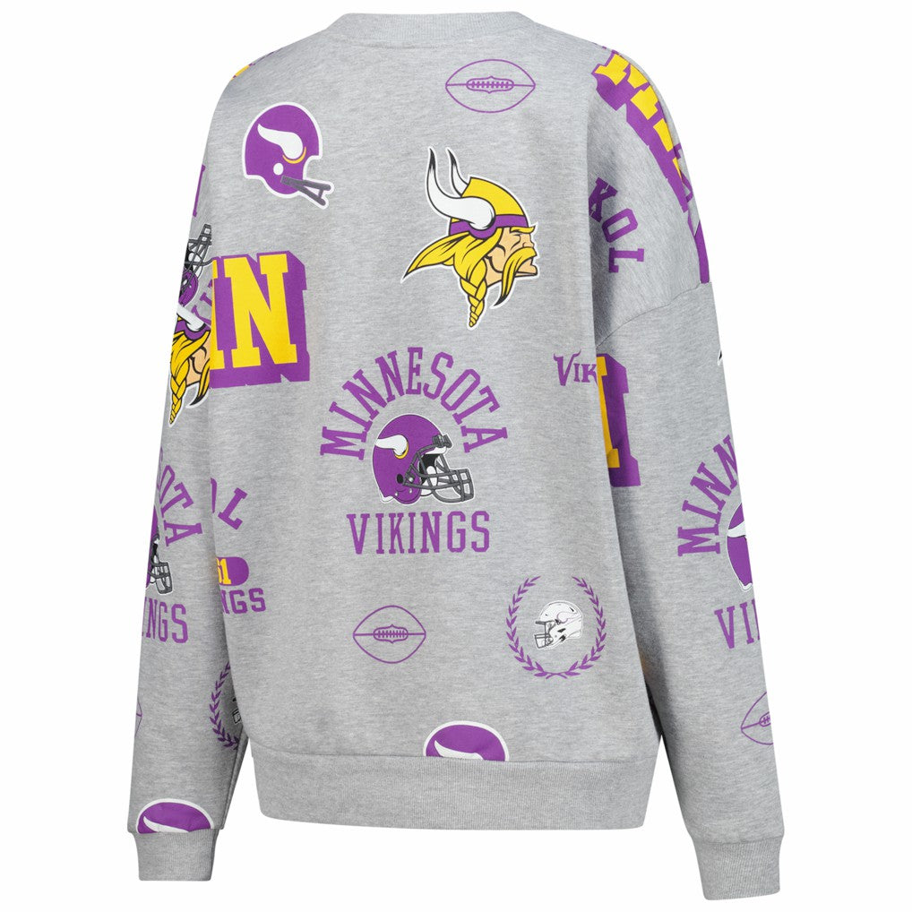 Gameday Couture Women's Always On Repeat Fleece Sweatshirt - Minnesota Vikings Sweatshirts
