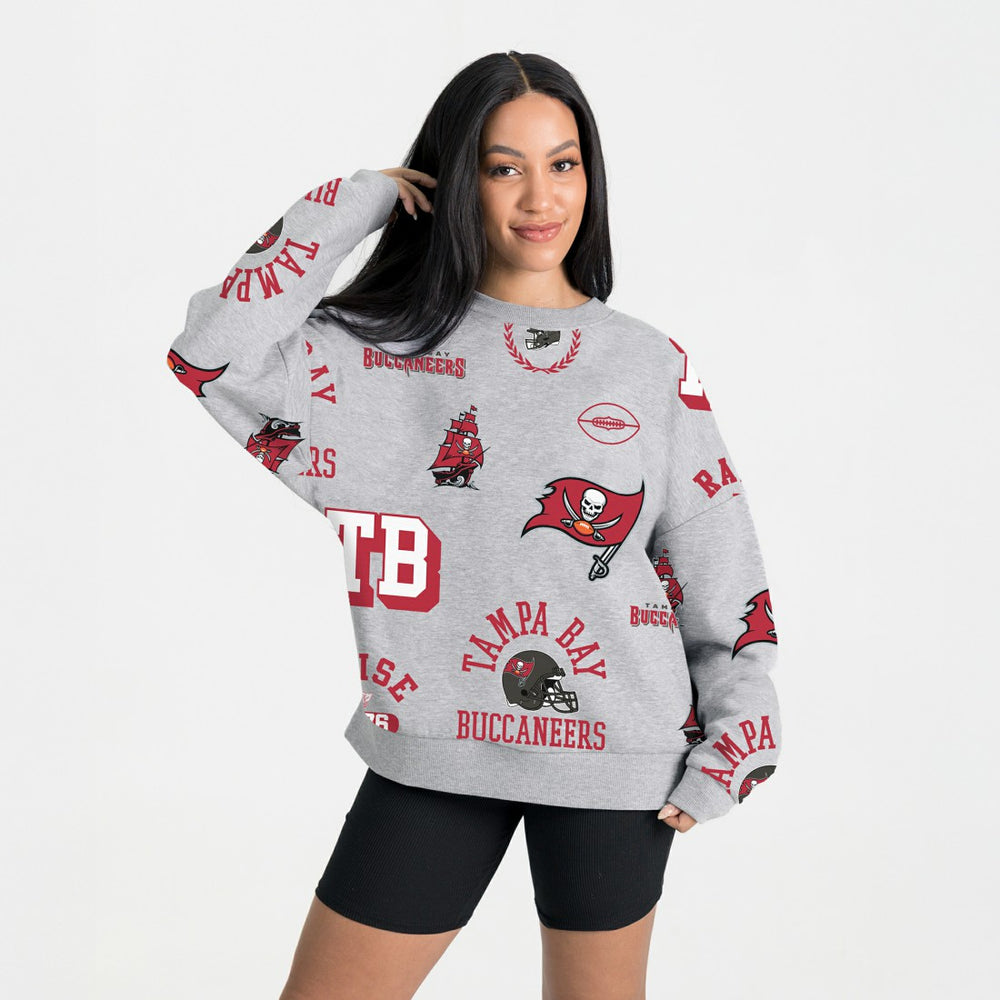 Gameday Couture Women's Always On Repeat Fleece Sweatshirt - Tampa Bay Buccaneers Sweatshirts