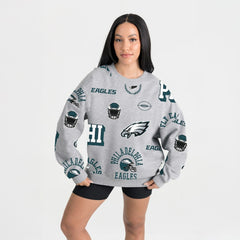 Gameday Couture Women's Always On Repeat Fleece Sweatshirt - Philadelphia Eagles Sweatshirts