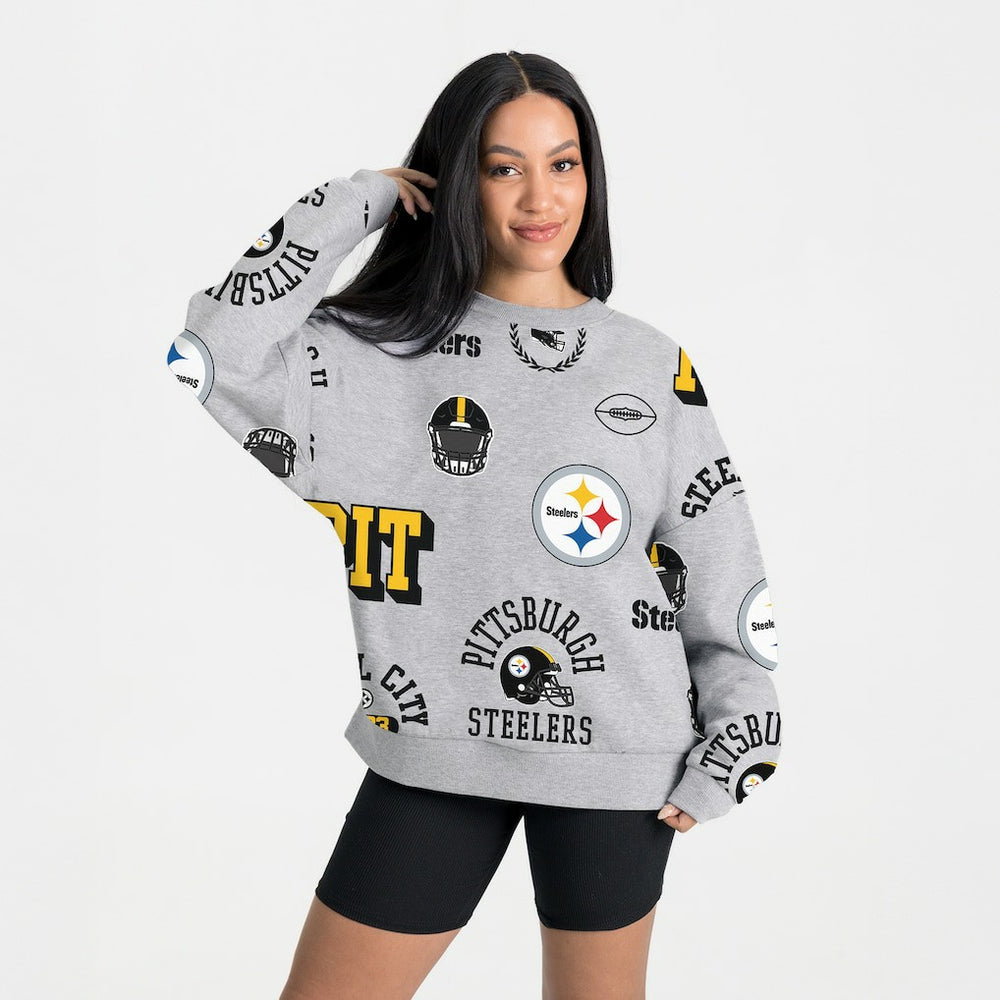 Gameday Couture Women's Always On Repeat Fleece Sweatshirt - Pittsburgh Steelers Sweatshirts