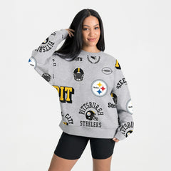 Gameday Couture Women's Always On Repeat Fleece Sweatshirt - Pittsburgh Steelers Sweatshirts