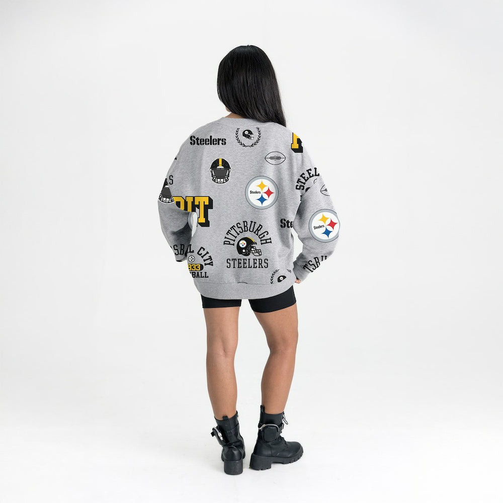 Gameday Couture Women's Always On Repeat Fleece Sweatshirt - Pittsburgh Steelers Sweatshirts