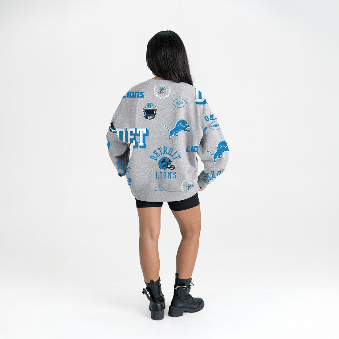 Gameday Couture Women's Always On Repeat Fleece Sweatshirt - Detroit Lions Sweatshirts