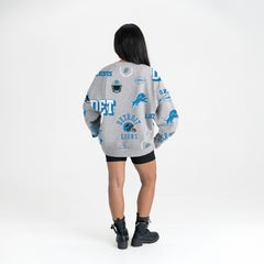 Gameday Couture Women's Always On Repeat Fleece Sweatshirt - Detroit Lions Sweatshirts