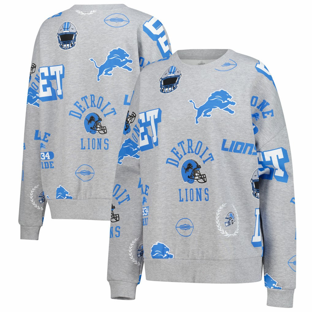 Gameday Couture Women's Always On Repeat Fleece Sweatshirt - Detroit Lions Sweatshirts