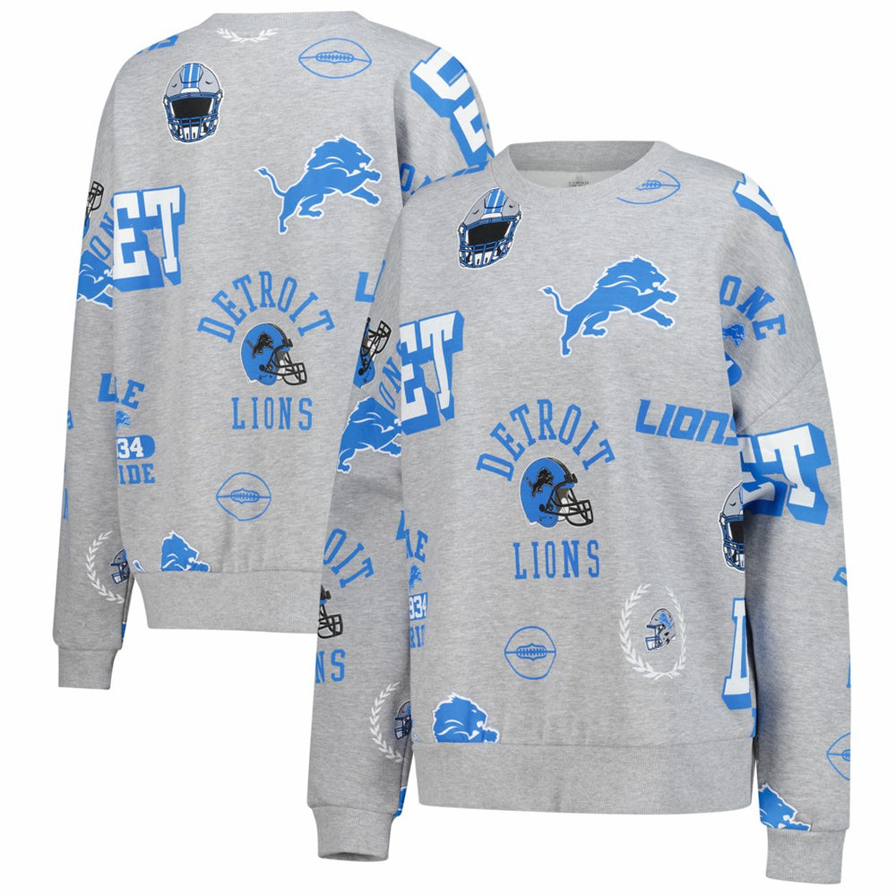 Gameday Couture Women's Always On Repeat Fleece Sweatshirt - Detroit Lions Sweatshirts