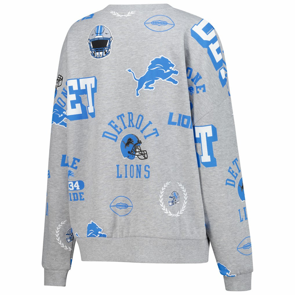 Gameday Couture Women's Always On Repeat Fleece Sweatshirt - Detroit Lions Sweatshirts