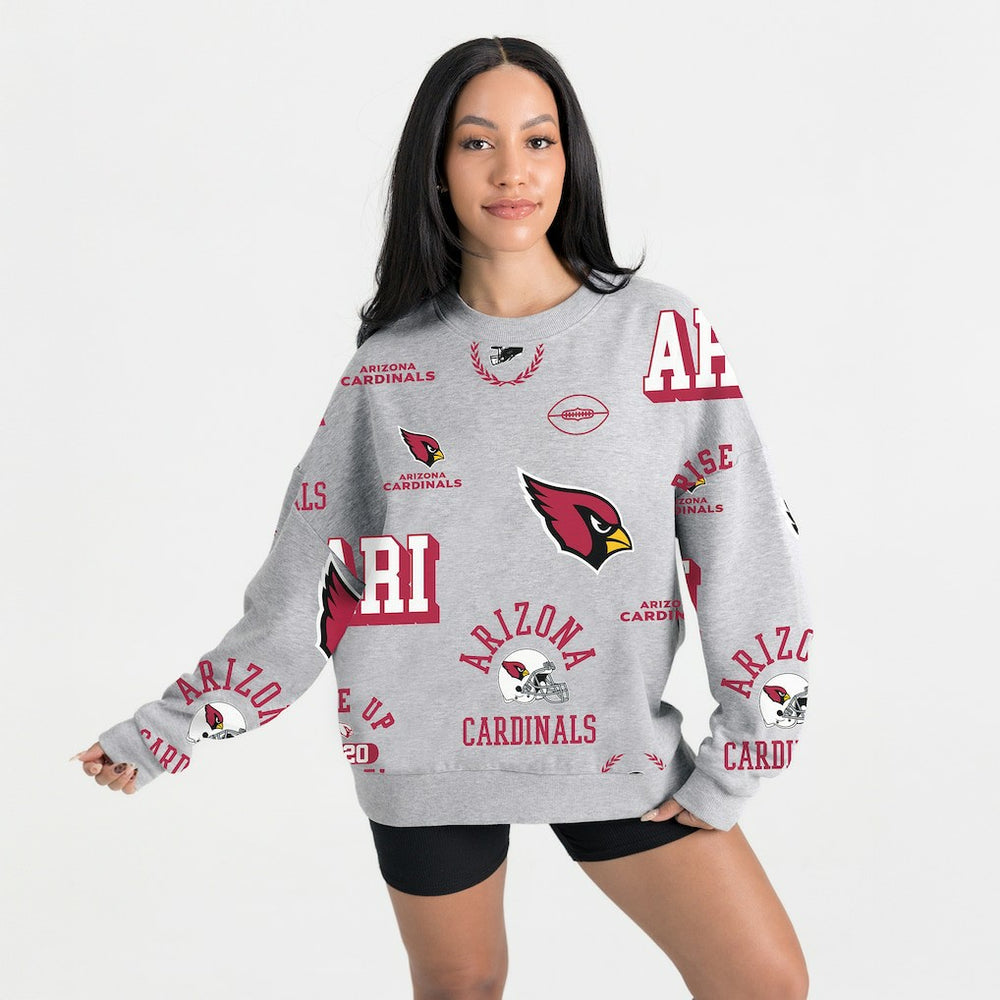 Gameday Couture Women's Always On Repeat Fleece Sweatshirt - Arizona Cardinals Sweatshirts