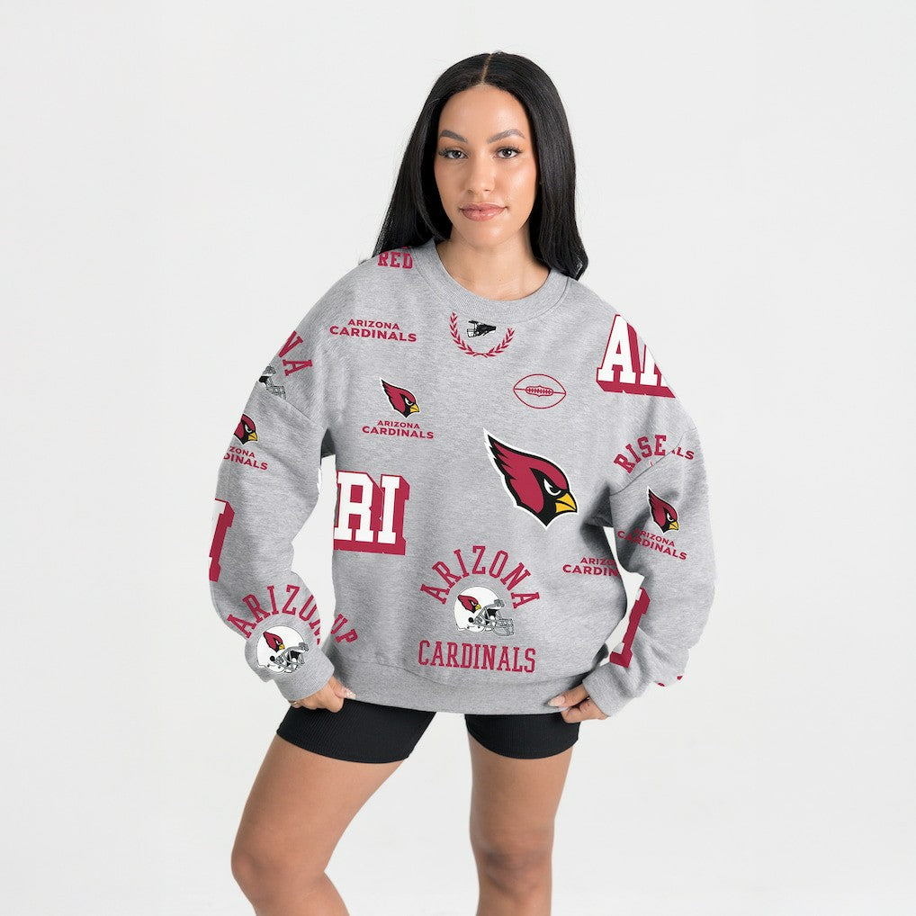 Gameday Couture Women's Always On Repeat Fleece Sweatshirt - Arizona Cardinals Sweatshirts