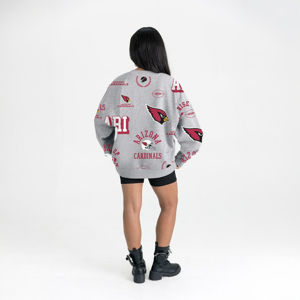 Gameday Couture Women's Always On Repeat Fleece Sweatshirt - Arizona Cardinals Sweatshirts