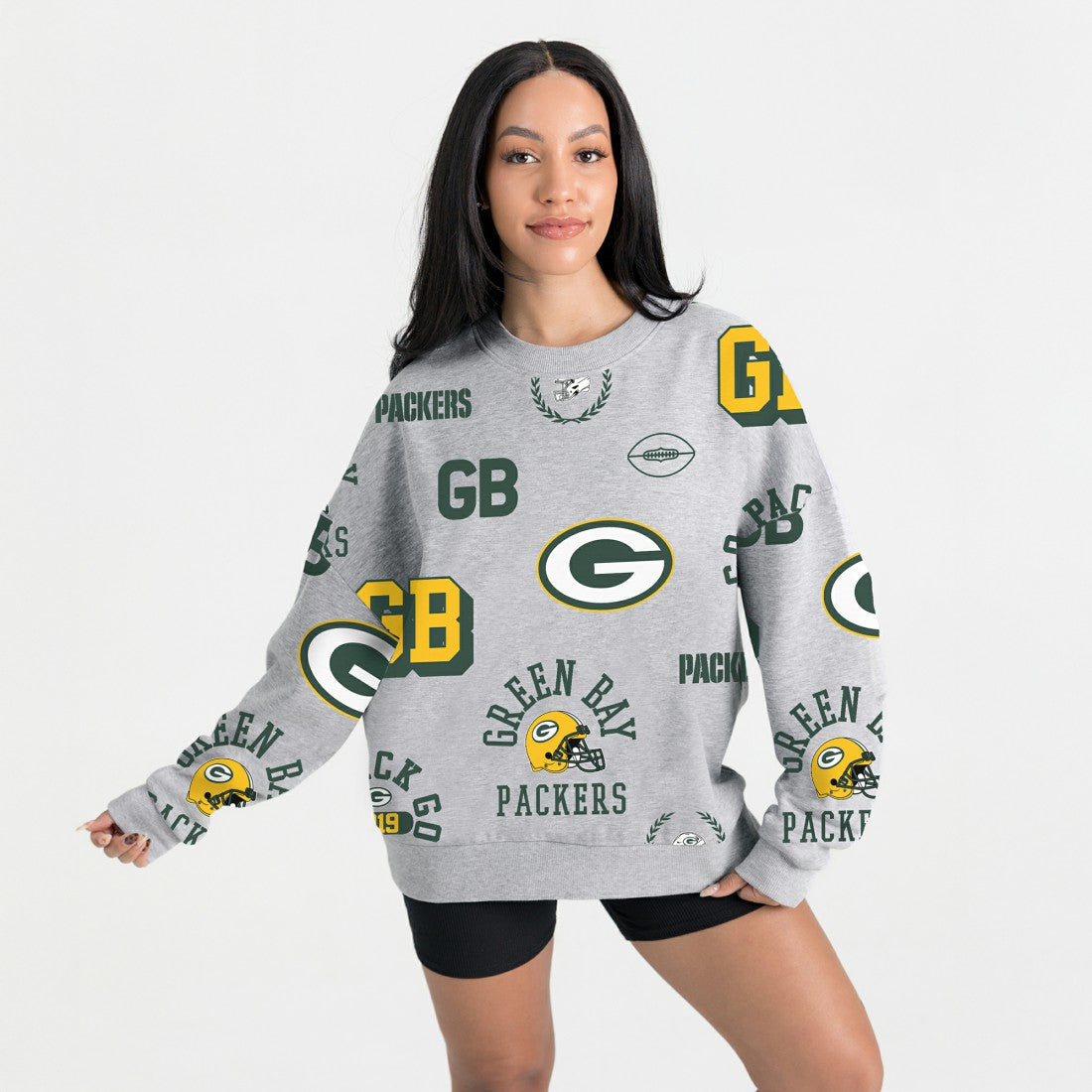 Gameday Couture Women's Always On Repeat Fleece Sweatshirt - Green Bay Packers Sweatshirts