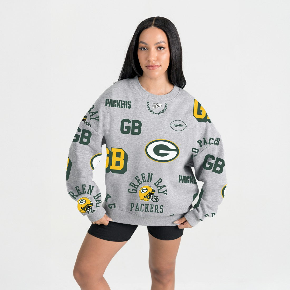 Gameday Couture Women's Always On Repeat Fleece Sweatshirt - Green Bay Packers Sweatshirts