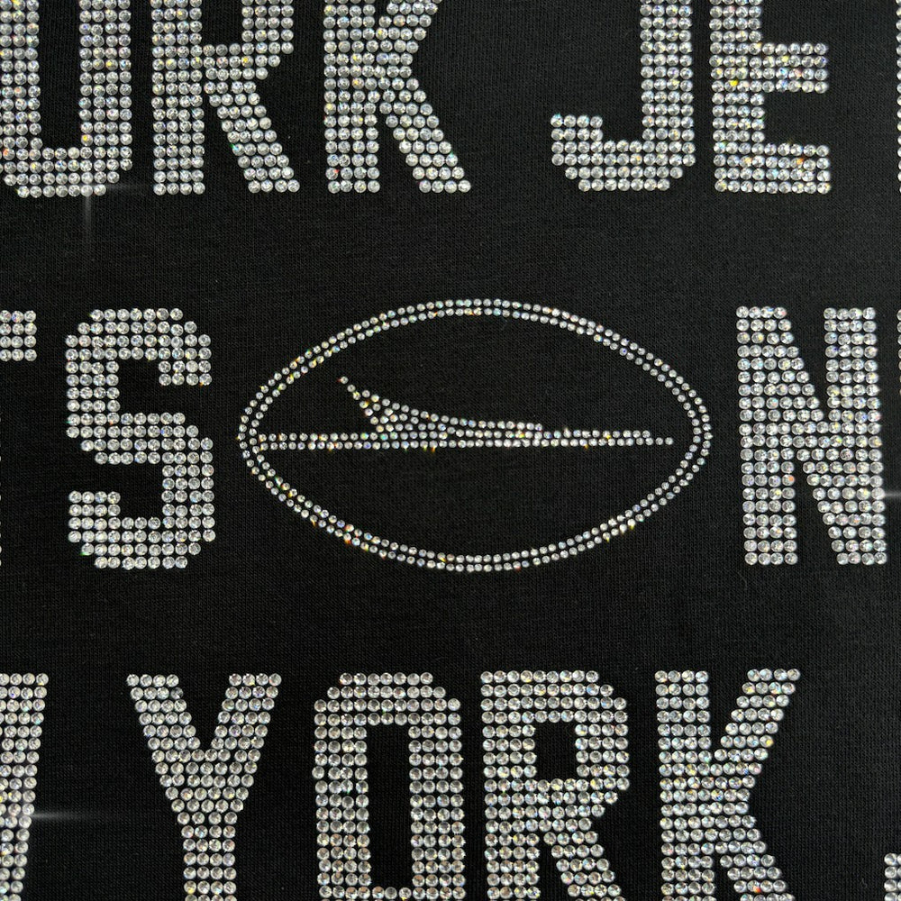 Gameday Couture Women's Oversized Hype Era Rhinestone Text Sweatshirt - New York Jets Sweatshirts
