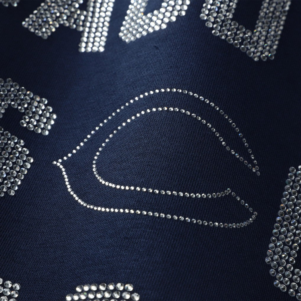 Gameday Couture Women's Oversized Hype Era Rhinestone Text Sweatshirt - Chicago Bears Sweatshirts