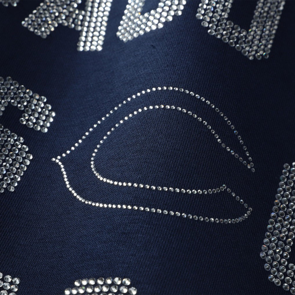 Gameday Couture Women's Oversized Hype Era Rhinestone Text Sweatshirt - Chicago Bears Sweatshirts