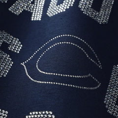 Gameday Couture Women's Oversized Hype Era Rhinestone Text Sweatshirt - Chicago Bears Sweatshirts