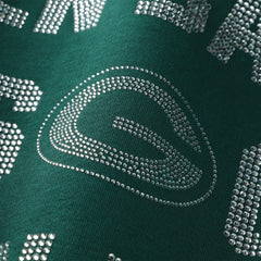 Gameday Couture Women's Oversized Hype Era Rhinestone Text Sweatshirt - Green Bay Packers Sweatshirts