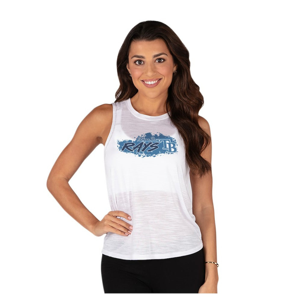 White Tampa Bay Rays Concepts Sport Women's Infuse Slub Tank Top
