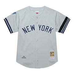 Gray Derek Jeter New York Yankees Mitchell & Ness Cooperstown Collection 2000 World Series Authentic Jersey