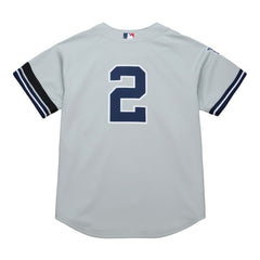 Gray Derek Jeter New York Yankees Mitchell & Ness Cooperstown Collection 2000 World Series Authentic Jersey