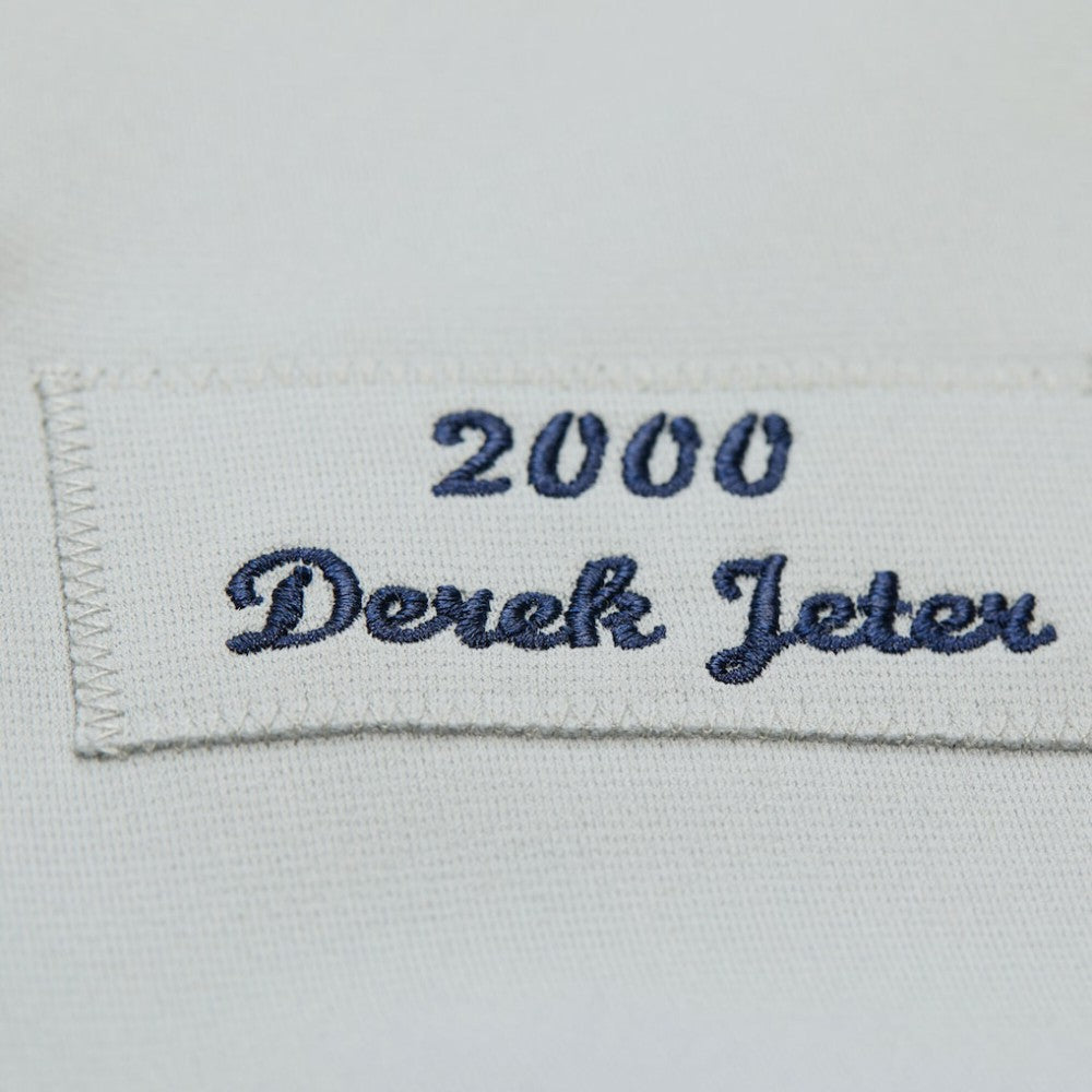 Gray Derek Jeter New York Yankees Mitchell & Ness Cooperstown Collection 2000 World Series Authentic Jersey