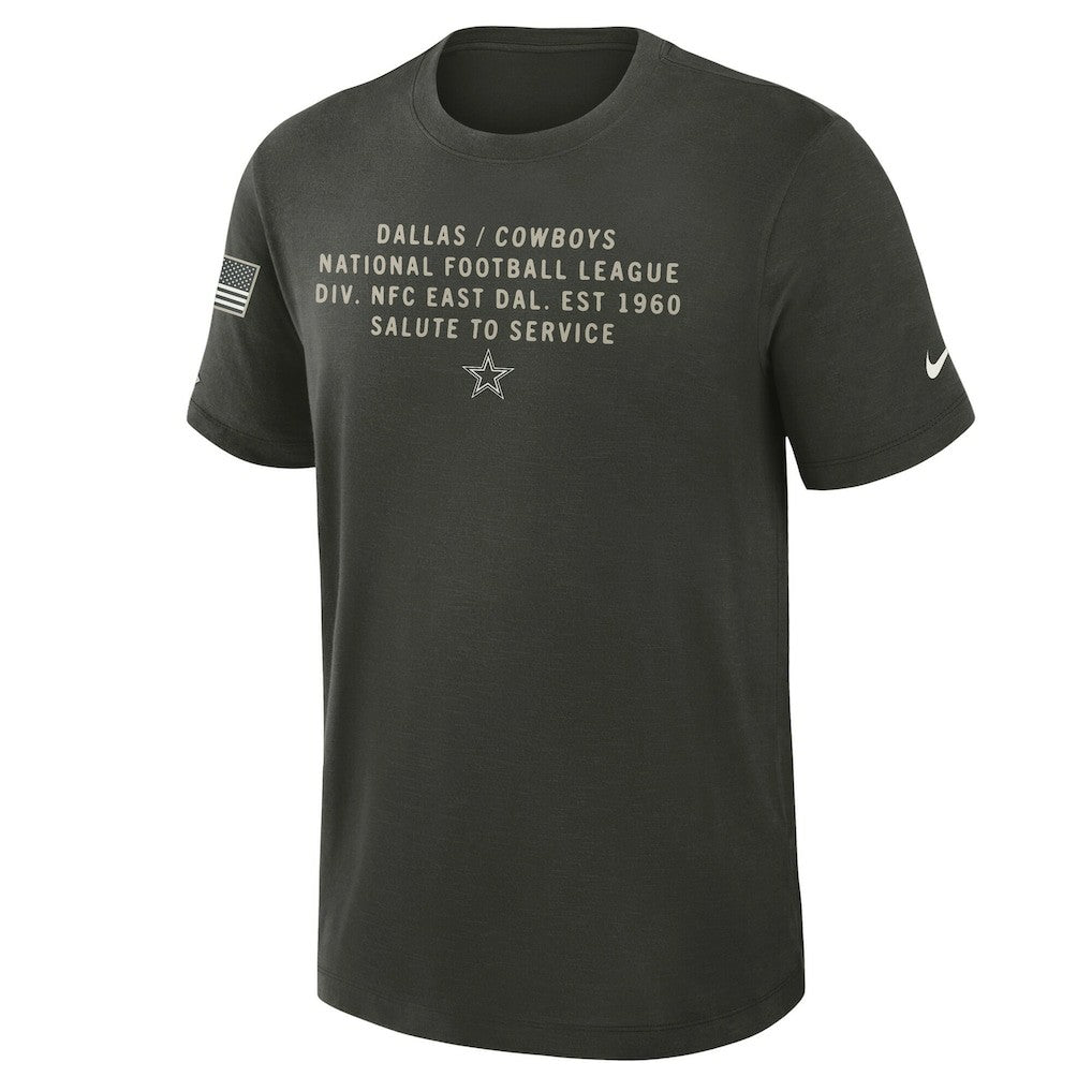 2025 Salute to Service Sideline Slub Dri-FIT T-Shirt - Dallas Cowboys T-shirts