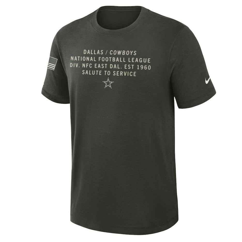 2025 Salute to Service Sideline Slub Dri-FIT T-Shirt - Dallas Cowboys T-shirts