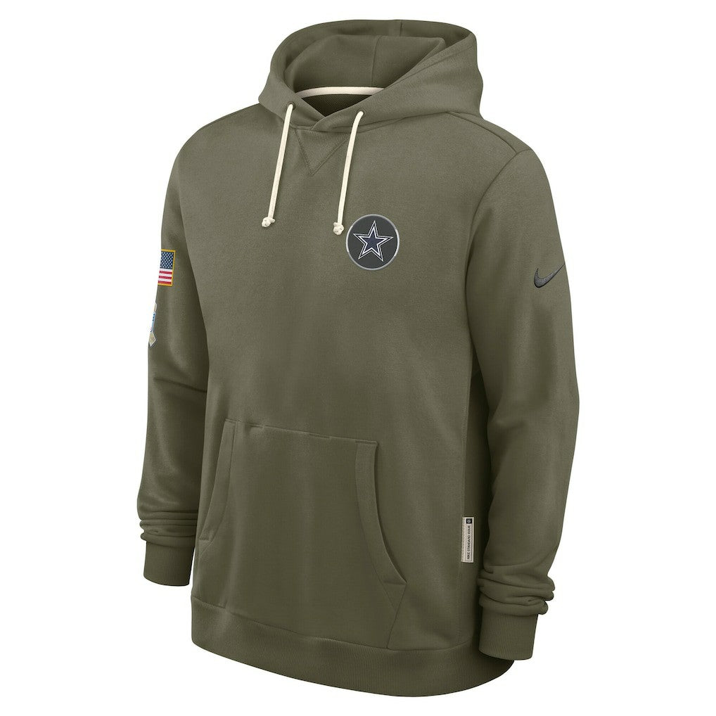 2025 Salute to Service Sideline Standard Issue Dri-FIT Hoodie - Dallas Cowboys Hoodies