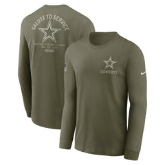 2025 Salute to Service Sideline Long Sleeve T-Shirt - Dallas Cowboys T-shirts