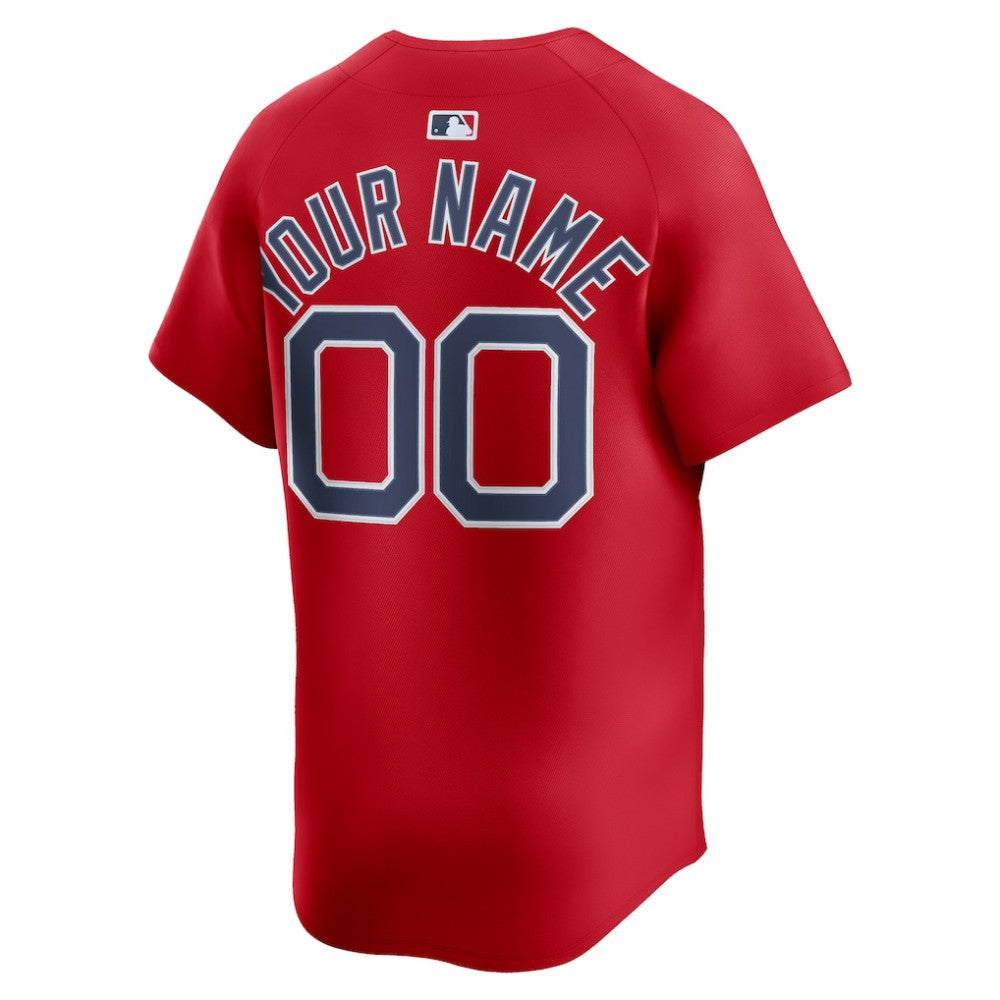Red Boston Red Sox Nike Alternate Limited Custom Jersey
