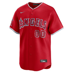 Red Los Angeles Angels Nike Alternate Limited Custom Jersey