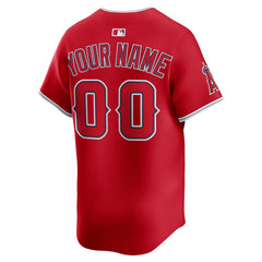 Red Los Angeles Angels Nike Alternate Limited Custom Jersey