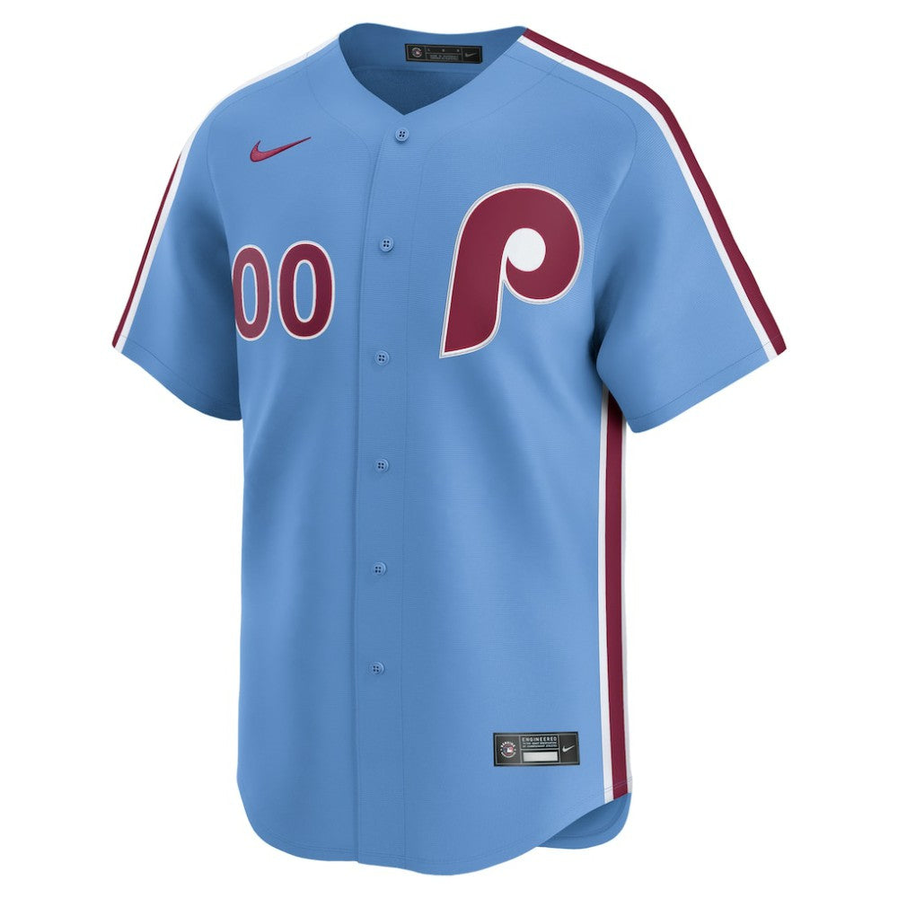 Light Blue Philadelphia Phillies Nike Alternate Limited Custom Jersey
