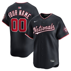 Navy Washington Nationals Nike Alternate Limited Custom Jersey