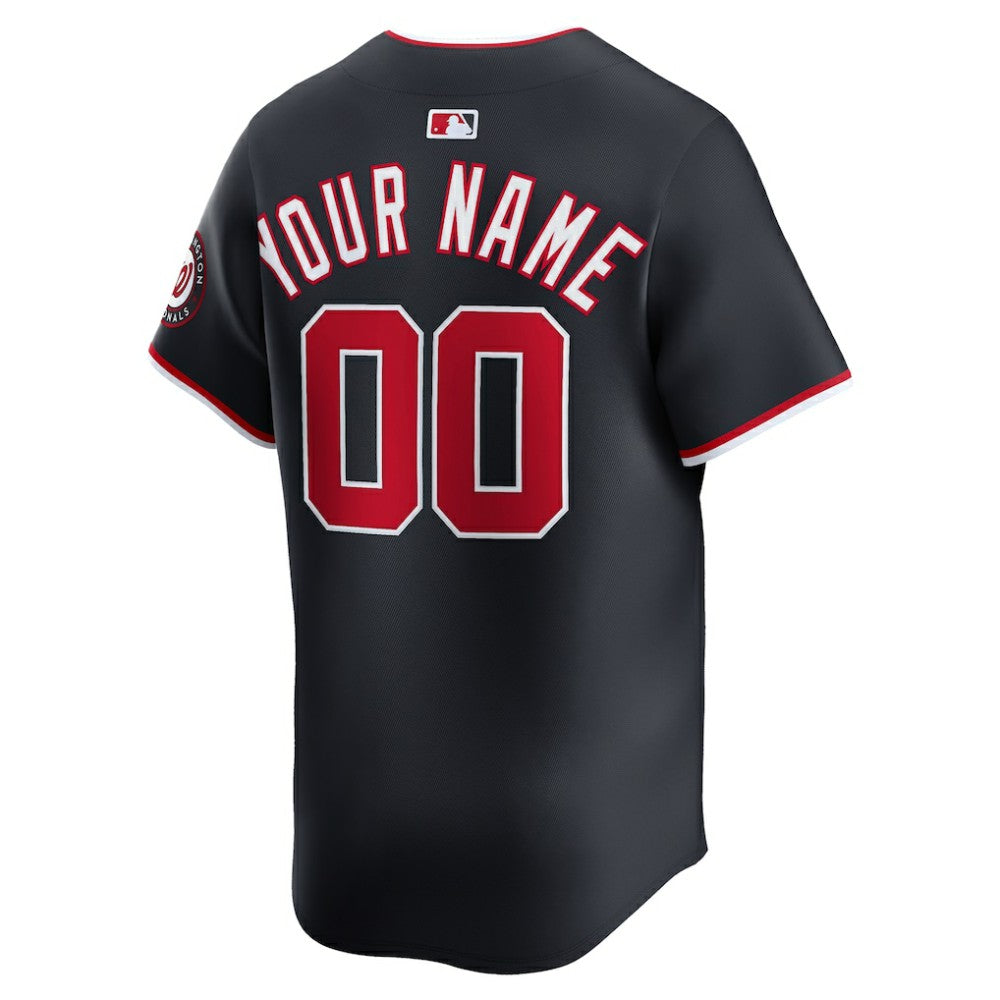 Navy Washington Nationals Nike Alternate Limited Custom Jersey