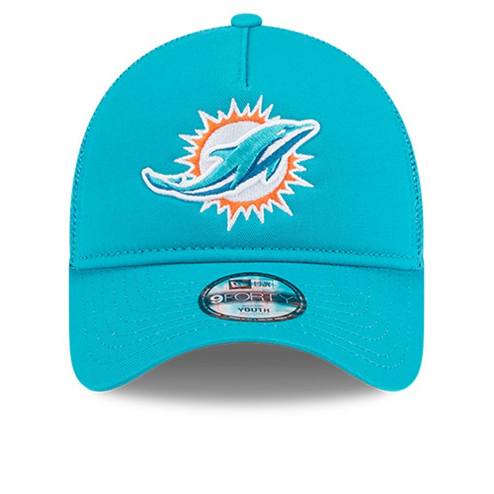 Youth Main A-Frame 9FORTY Adjustable Hat - Miami Dolphins Hats