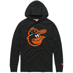Charcoal Baltimore Orioles Homage Lightweight Raglan Tri-Blend Pullover Hoodie