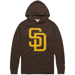 Brown San Diego Padres Homage Lightweight Raglan Tri-Blend Pullover Hoodie