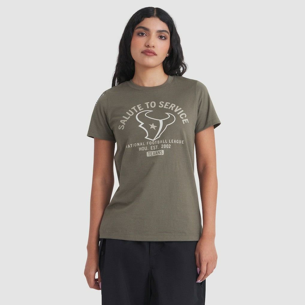 Women's 2025 Salute to Service Sideline T-Shirt - Houston Texans T-shirts