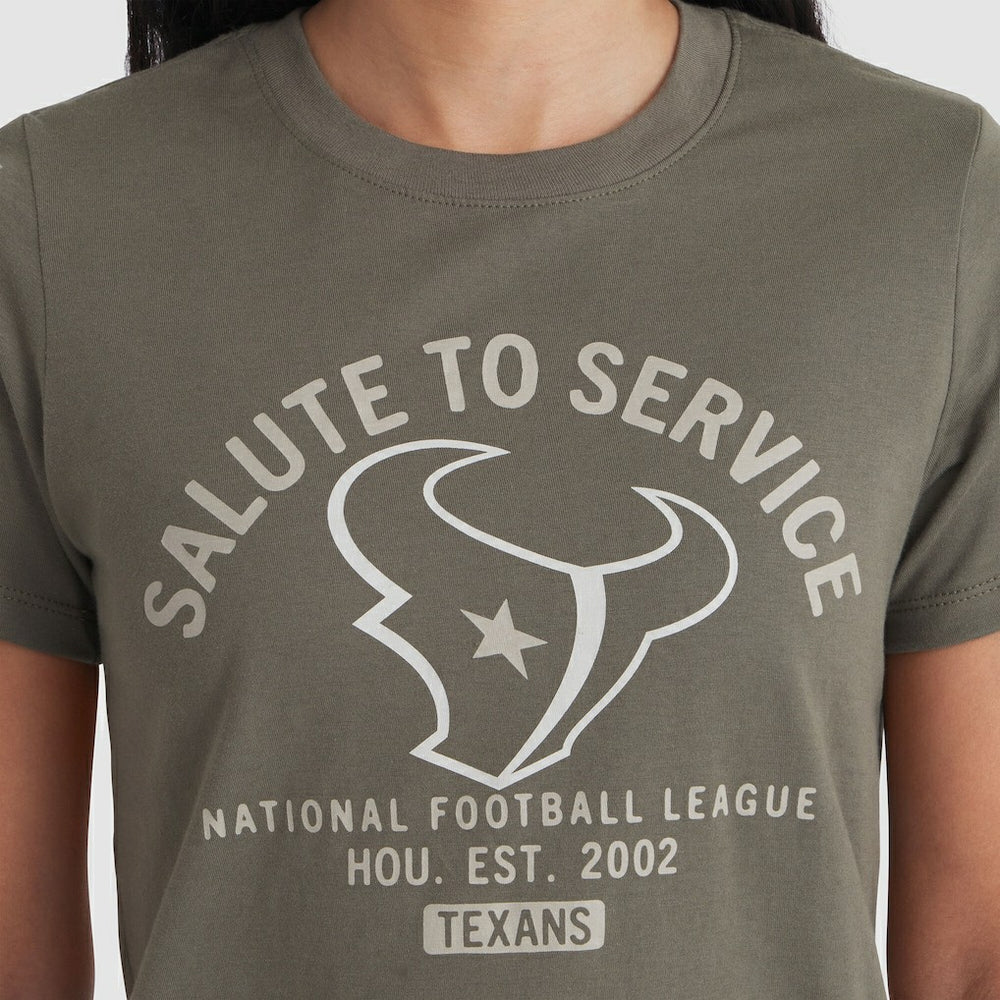 Women's 2025 Salute to Service Sideline T-Shirt - Houston Texans T-shirts