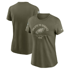 Women's 2025 Salute to Service Sideline T-Shirt - Philadelphia Eagles T-shirts