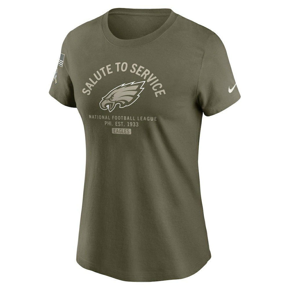 Women's 2025 Salute to Service Sideline T-Shirt - Philadelphia Eagles T-shirts